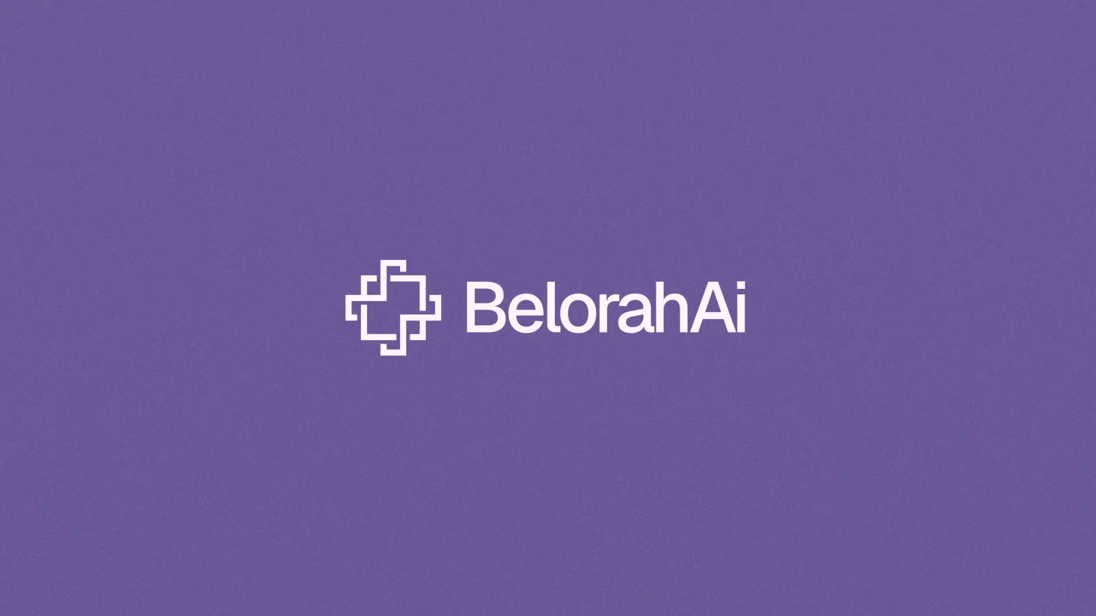 Belorah AI minimal brand design concept with clean geometry